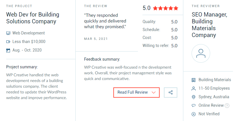 WP Creative Reviews