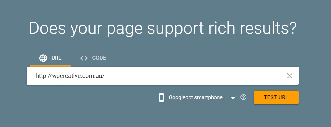 Google Rich Results Test Tool