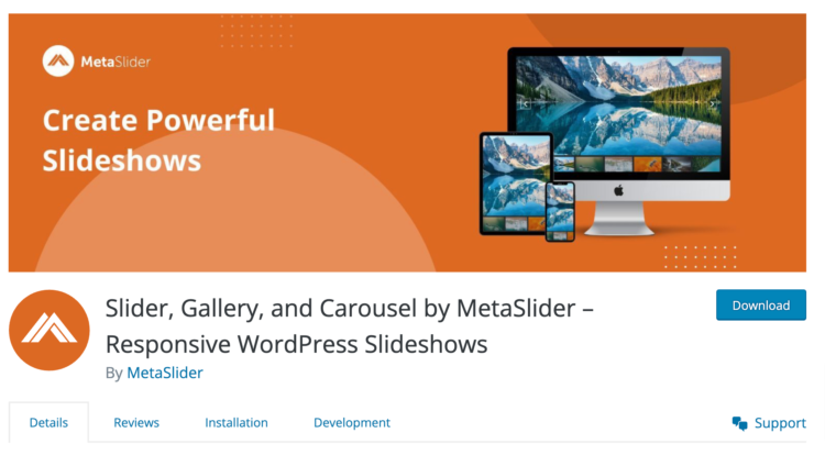 Slider Gallery and Carousel by MetaSlider – Responsive WordPress Slideshows – WordPress plugin WordPress org
