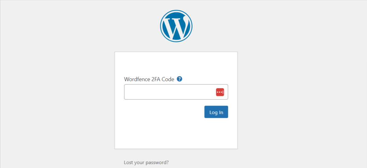 WordPress 2FA for admin login