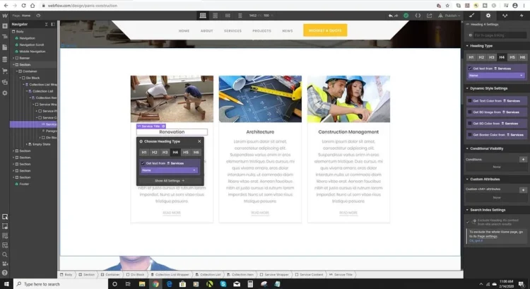 Webflow Template