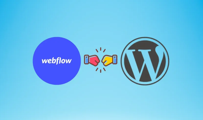 Webflow vs WordPress Banner