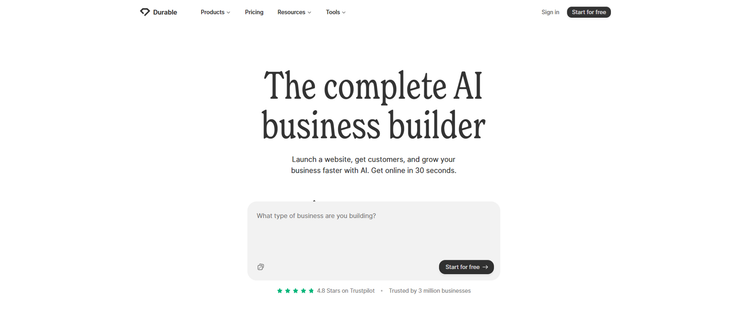The 11 Best AI Website Builders for 2026 9 Durable AI Website Builder